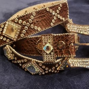 BHW Leather Cowgirl Western Belt - Size XL